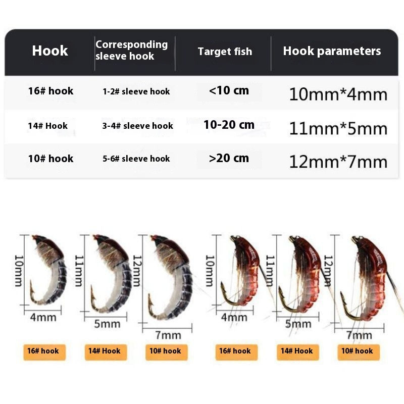 Fly Hook Micro Lure Suit Bionic Lure Sequins
