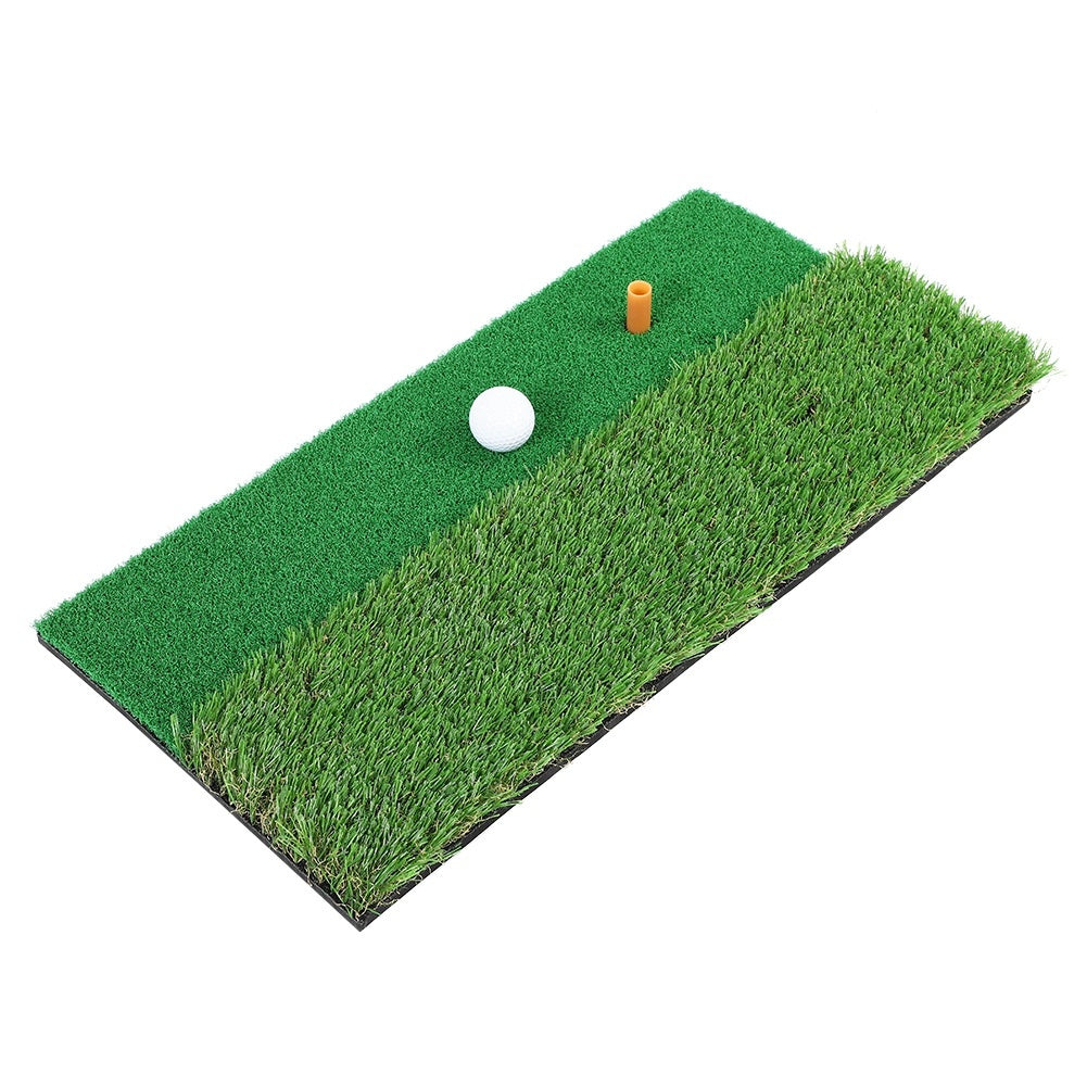 Multi Surface Golf Hitting Mat 30x60cm Indoor Outdoor Golf Swing Practice Grass Mat