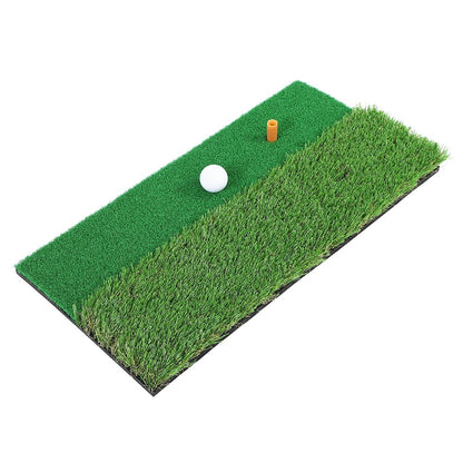 Multi Surface Golf Hitting Mat 30x60cm Indoor Outdoor Golf Swing Practice Grass Mat