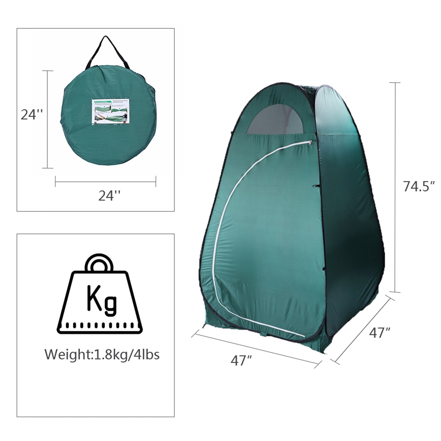 Army Green Changing Tent