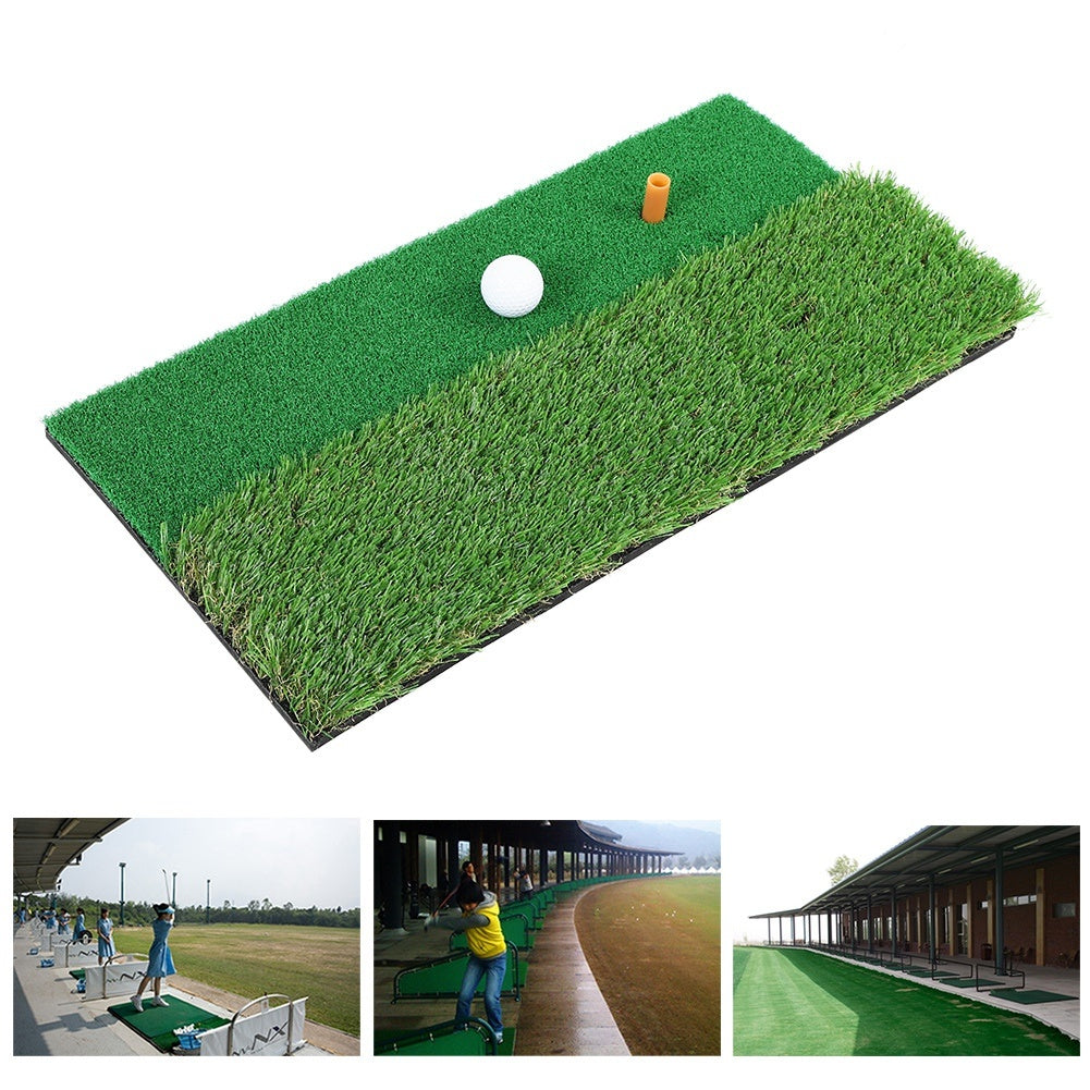 Multi Surface Golf Hitting Mat 30x60cm Indoor Outdoor Golf Swing Practice Grass Mat