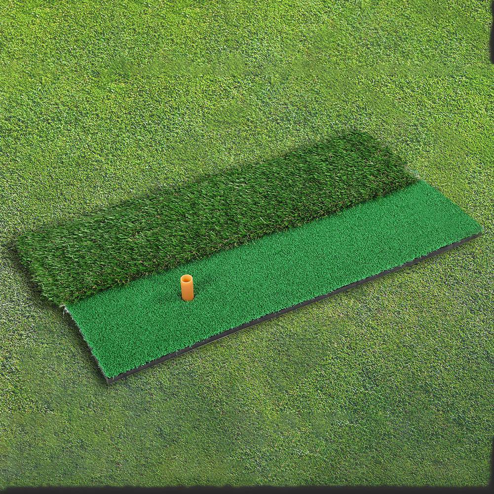 Multi Surface Golf Hitting Mat 30x60cm Indoor Outdoor Golf Swing Practice Grass Mat