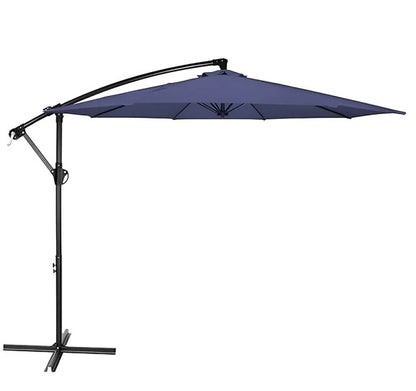 10 Ft. Steel Cantilever Offset Outdoor Patio Umbrella With Crank Lift