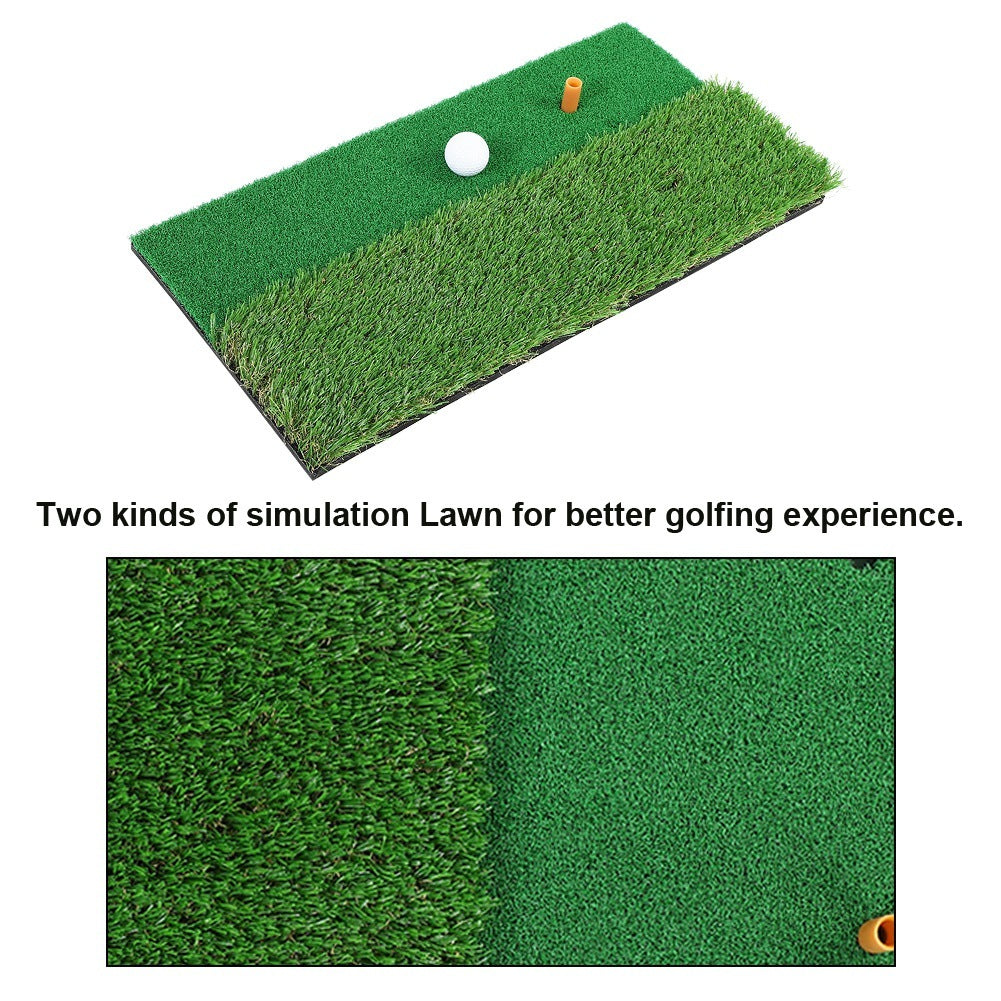 Multi Surface Golf Hitting Mat 30x60cm Indoor Outdoor Golf Swing Practice Grass Mat